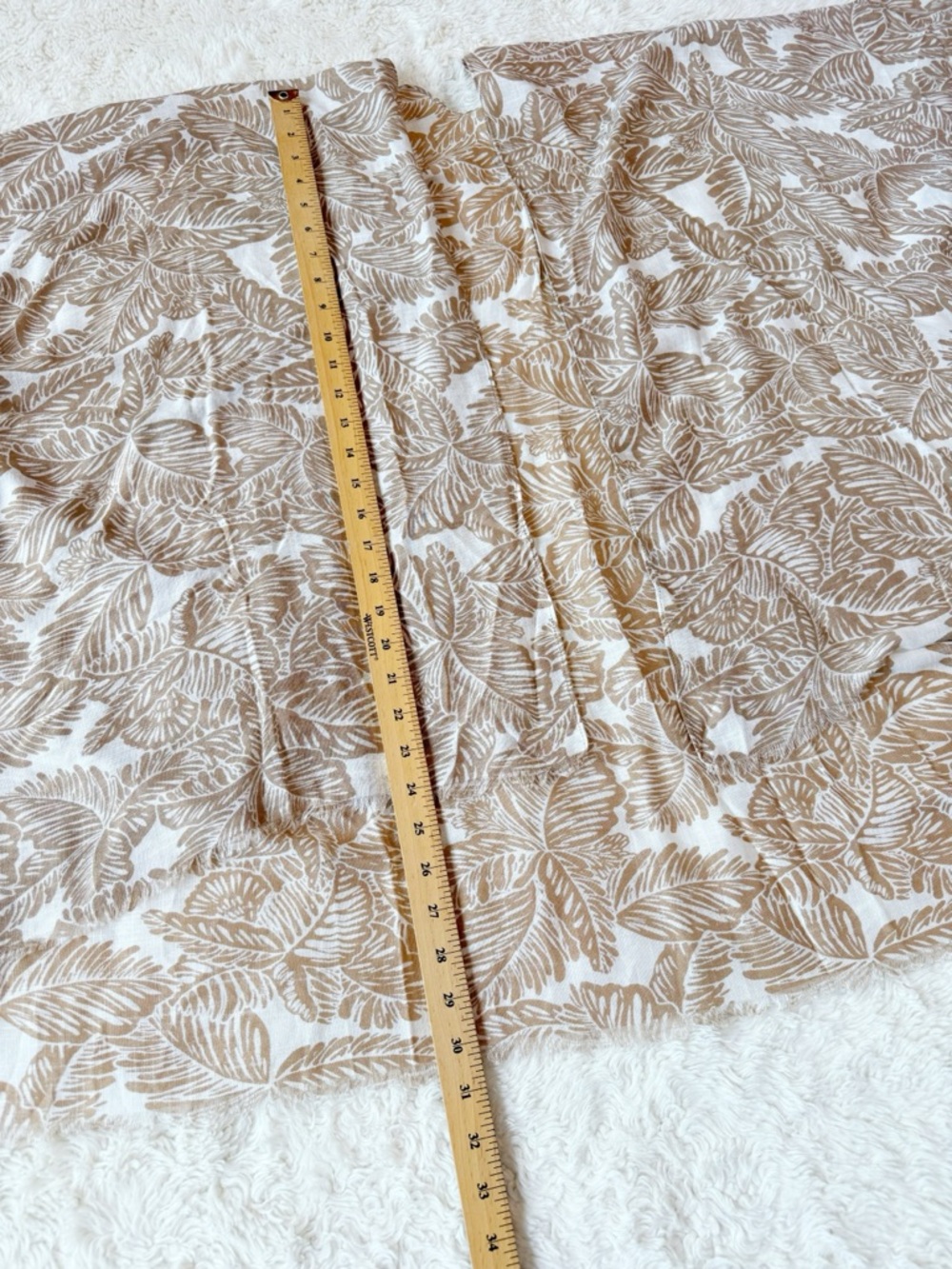 NWT Gentle Fawn Tan Botanical Tropical Light Open Kimono Cardigan ONE SIZE Boho - Picture 5 of 5